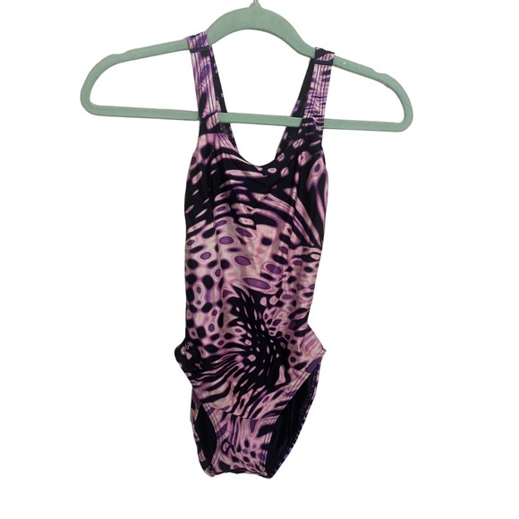 Womens Speedo One Piece Endurance Swimsuit Pink Tie Dye‎ Size 6/32 - Picture 1 of 8